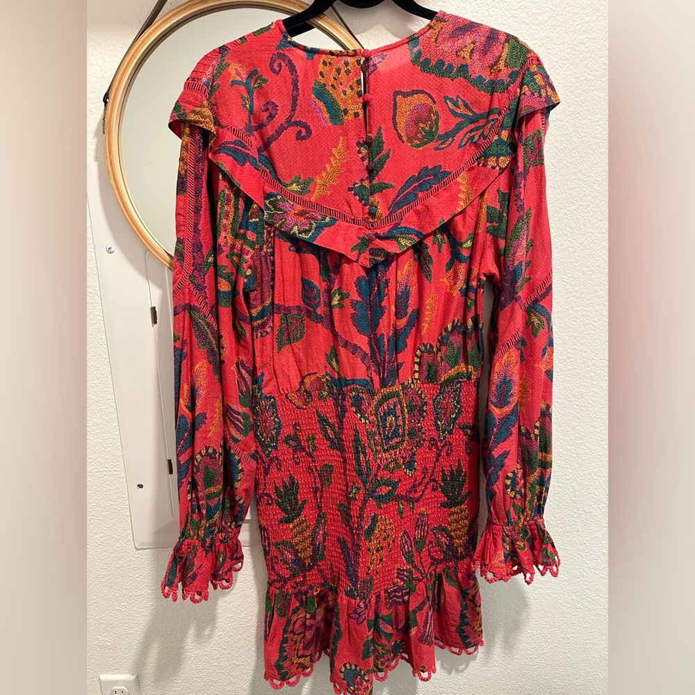 Farm Rio - Vibrant Red Patterned Dress - Picture 3 of 5
